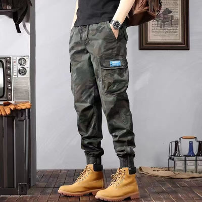 Pantalón cargo hombre camuflaje ajustado multibolsillos - Viktor
