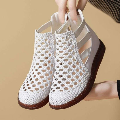 Sandalias mujer trenzadas diseño calado suela flexible - Martina