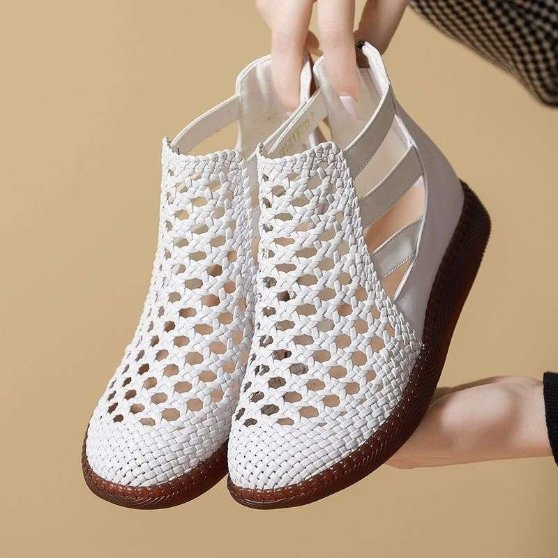 Sandalias mujer trenzadas diseño calado suela flexible - Martina