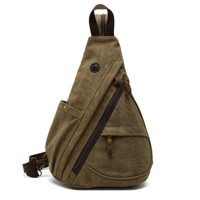 Mochila Cruzada de Lona Vintage Antirrobo - Henrik