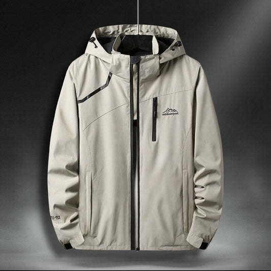 Chaqueta impermeable hombre con capucha estilo outdoor - Florian