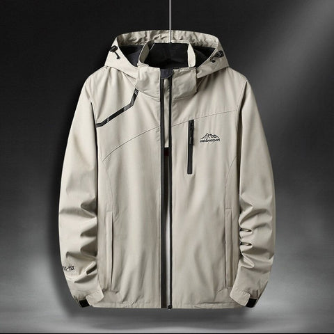 Chaqueta impermeable hombre con capucha estilo outdoor - Florian