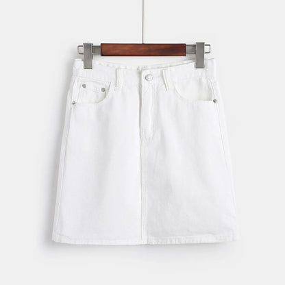 Falda corta denim para mujer - Auria