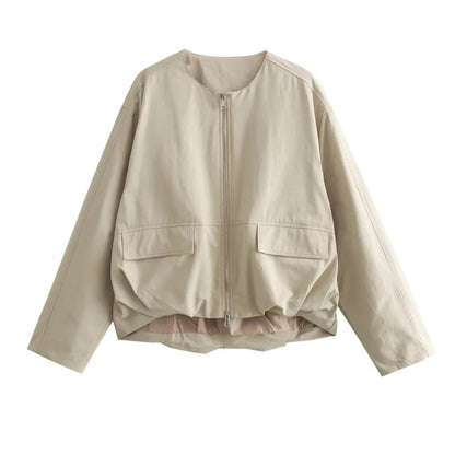Chaqueta holgada con bolsillos cargo - Mely