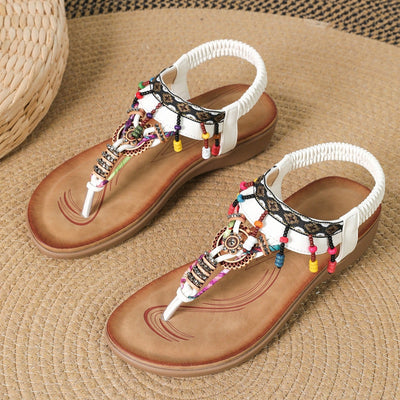 Sandalias para mujer abalorios estilo boho - Adela