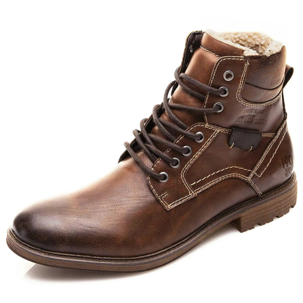Botas hombre piel costura reforzada estilo casual - Virgil