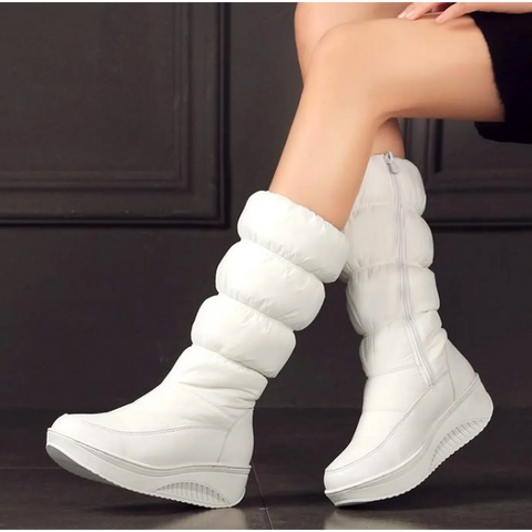 Botas mujer térmicas impermeables caña-alta con plataforma - Aurora