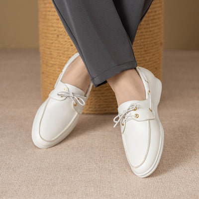 Mocasines de hombre en piel sintética con detalle de cordones - Carlos