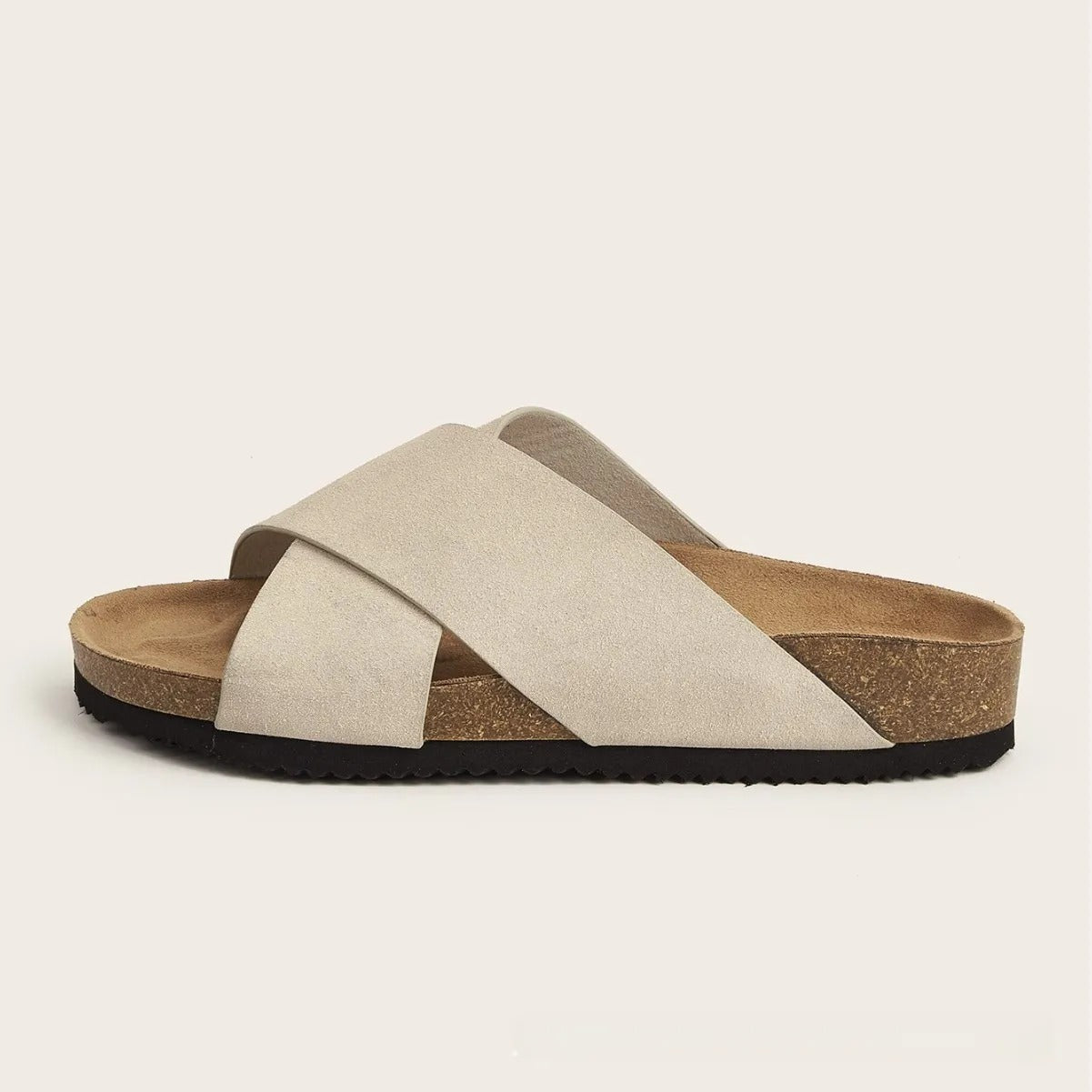 Sandalias para hombre de tiras cruzadas efecto gamuza estilo casual - Marquiños