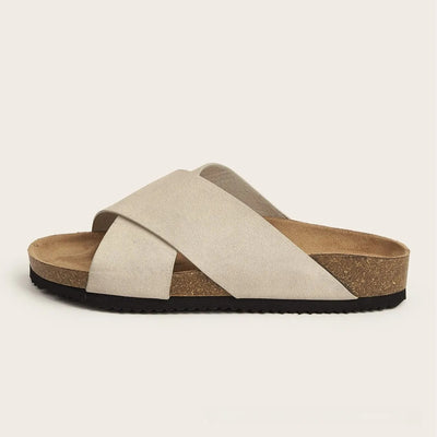 Sandalias para hombre de tiras cruzadas efecto gamuza estilo casual - Marquiños
