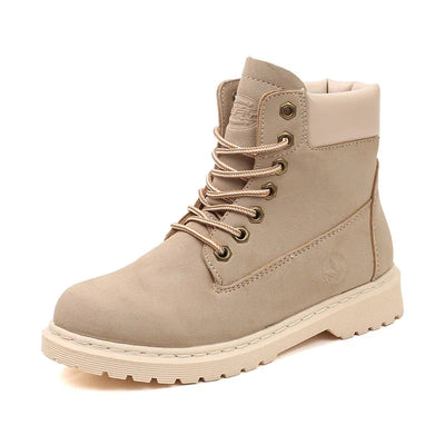 Botas mujer gamuza y suela gruesa - Alisse