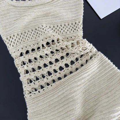 Vestido midi de punto calado ajustado - Danira