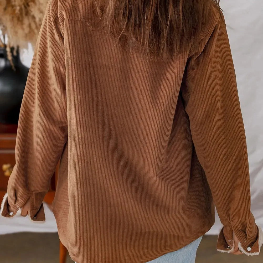 Chaqueta de pana forrada para mujer - Liora