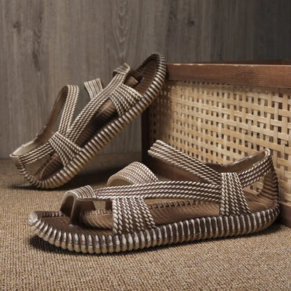 Sandalias hombre tejido trenzado diseño artesanal - Pieter
