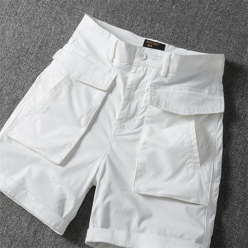Pantalones cortos para hombre algodón bolsillos cargo estilo casual - Erik