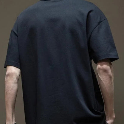 Camiseta para hombre de algodón diseño grabado oversize - Daichi