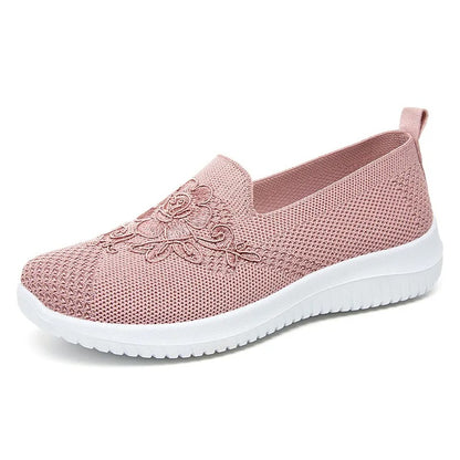 Zapatillas ortopédicos mujer transpirables bordado floral - Nerea