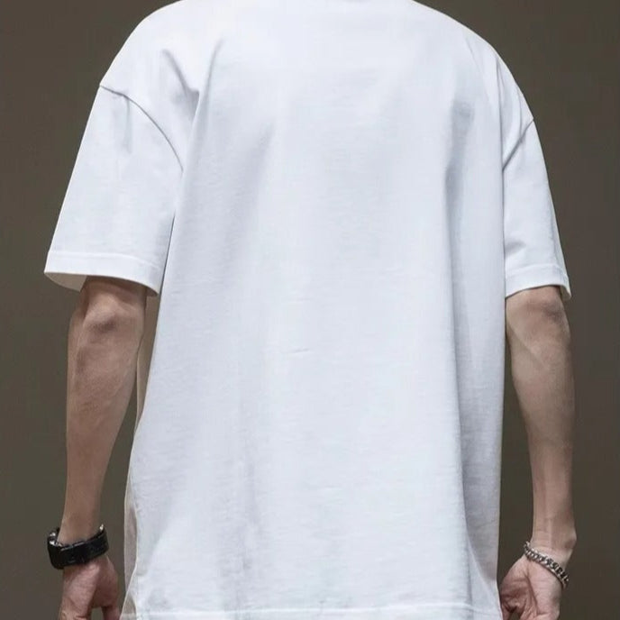 Camiseta para hombre de algodón diseño grabado oversize - Daichi