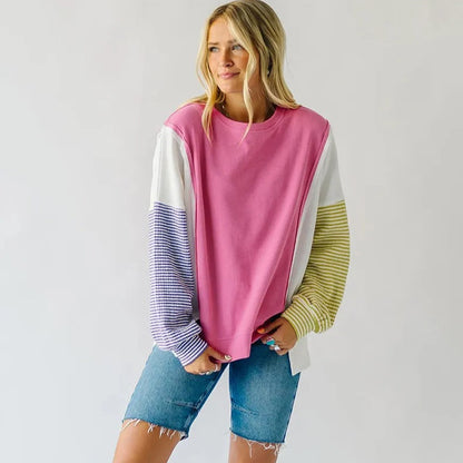 Sudadera casual de manga larga multicolor – Maelis