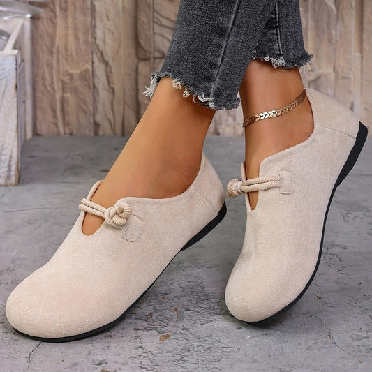 Zapatos planos mujer ante con diseño minimalista - Miriam