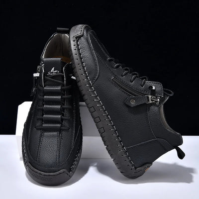 Zapatillas hombre piel sintética cierre lateral estilo urbano - Aksel