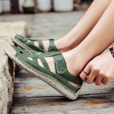 Sandalias mujer piel sintética diseño ergonómico - Paula