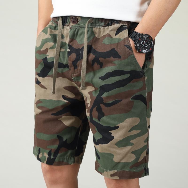 Short cargo hombre camuflaje algodón elástico - Enzo