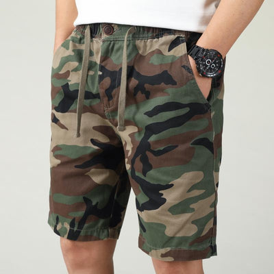 Short cargo hombre camuflaje algodón elástico - Enzo