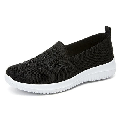 Zapatillas ortopédicos mujer transpirables bordado floral - Nerea
