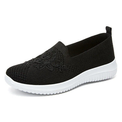 Zapatillas ortopédicos mujer transpirables bordado floral - Nerea