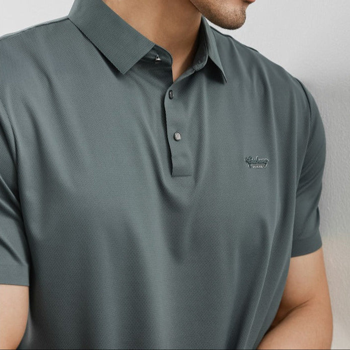 Polo para hombre de algodón piqué corte clásico - Kenji