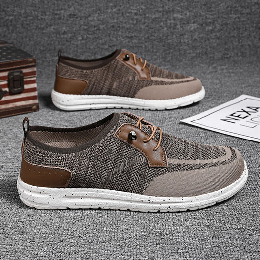 Zapatillas deportivas para hombre tejido transpirable con detalles sintéticos - Henrik