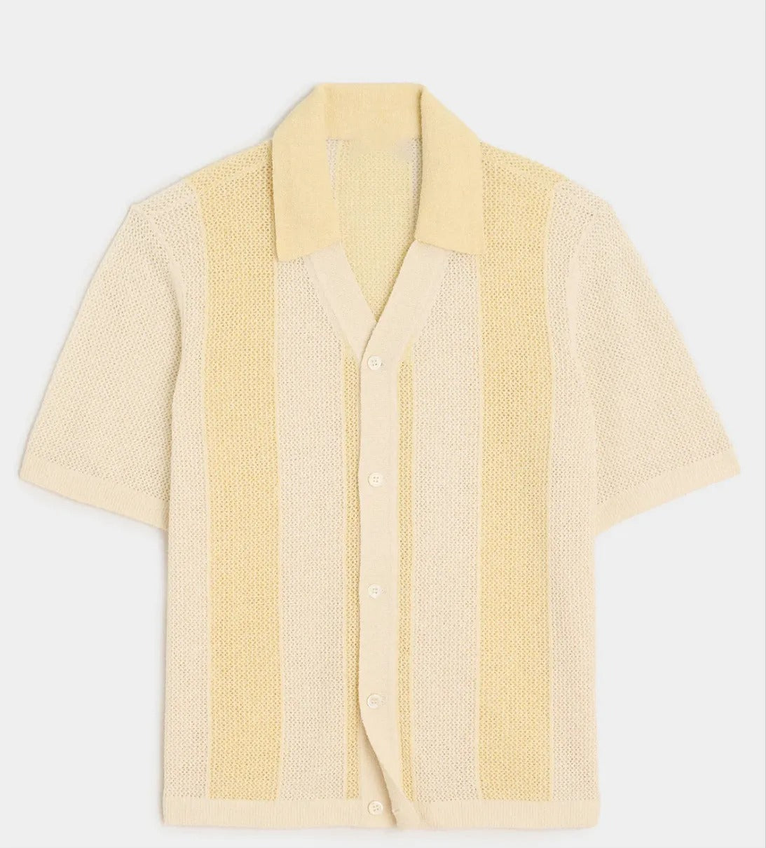 Polo hombre tejido calado estilo casual - Robin