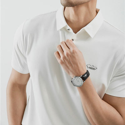 Polo para hombre de algodón piqué corte clásico - Kenji