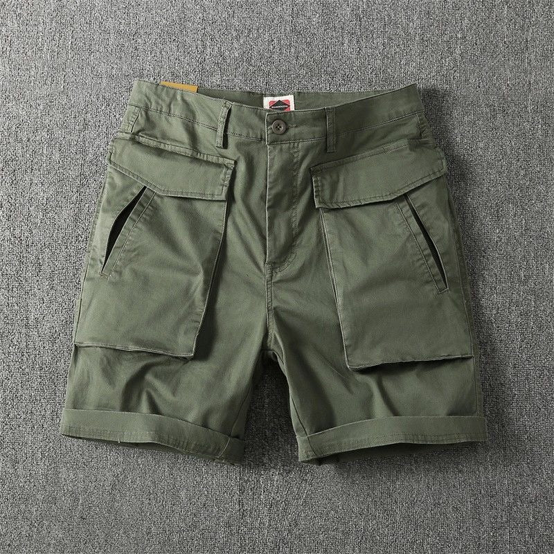 Pantalones cortos para hombre algodón bolsillos cargo estilo casual - Erik