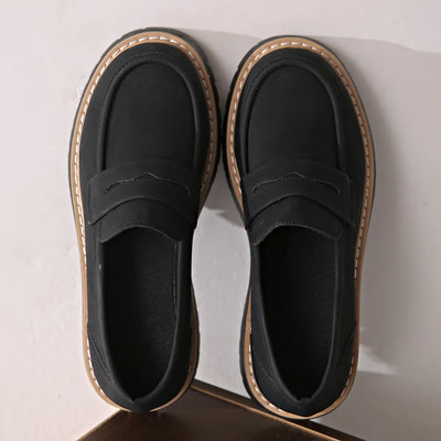 Mocasines para mujer de plataforma antideslizante estilo casual - Marjolaine