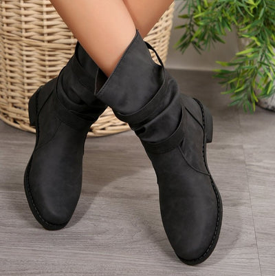 Botas planas con hebillas decorativas - Sienna