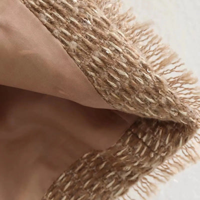 Chaqueta mujer tweed corte clásico doble botonadura - Heidy