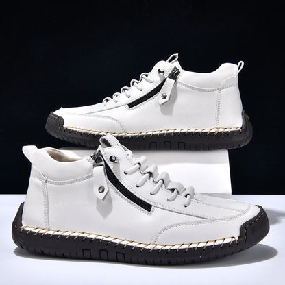 Zapatillas hombre piel sintética cierre lateral estilo urbano - Aksel