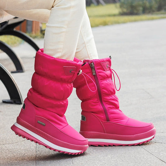 Botas mujer nieve acolchadas impermeables caña alta - Flavia