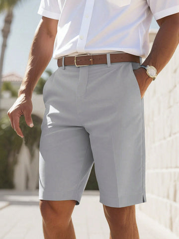 Bermuda hombre sarga corte recto estilo casual - Di Marco