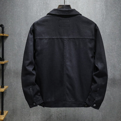 Chaqueta negra hombre estilo utilitario bolsillos grandes - Hektor