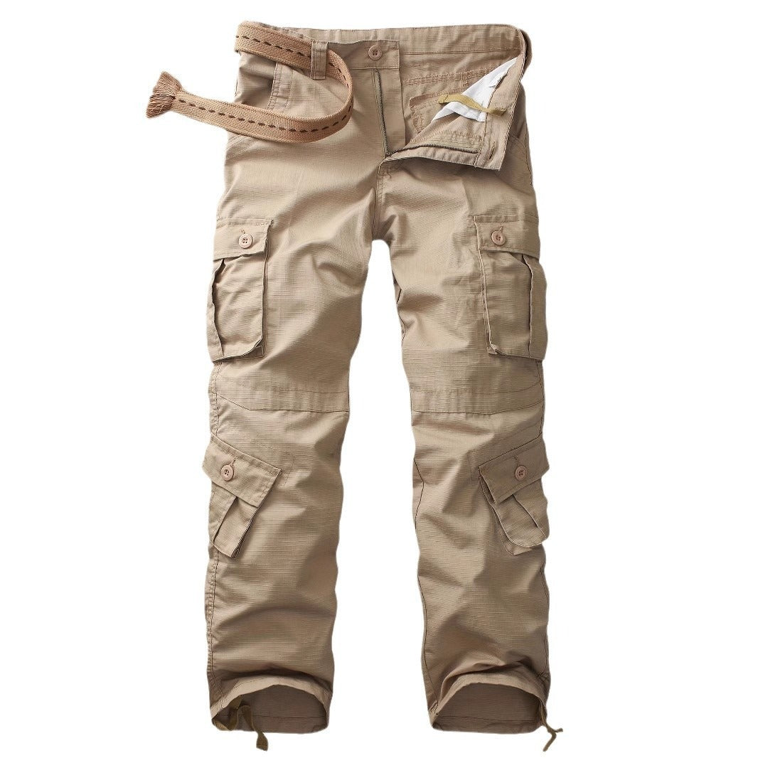 Pantalón cargo hombre algodón bolsillos múltiples - Kellan