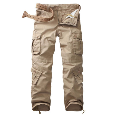 Pantalón cargo hombre algodón bolsillos múltiples - Kellan