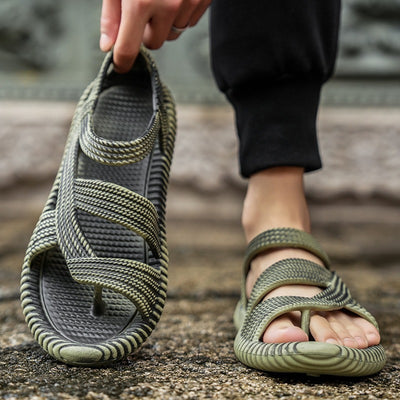 Sandalias hombre tejido trenzado diseño artesanal - Pieter