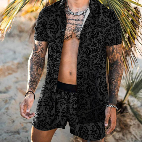 Conjunto verano para hombre estampado floral estilo relajado - Bruno