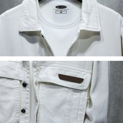 Chaqueta negra hombre estilo utilitario bolsillos grandes - Hektor