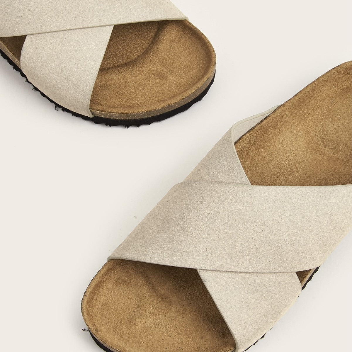 Sandalias para hombre de tiras cruzadas efecto gamuza estilo casual - Marquiños