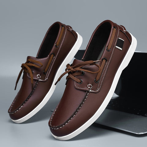 Mocasines casuales para hombre de costuras decorativas estilo náutico - Iñaki