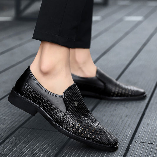 Zapatos de vestir para hombre de piel trenzada transpirables - Damián